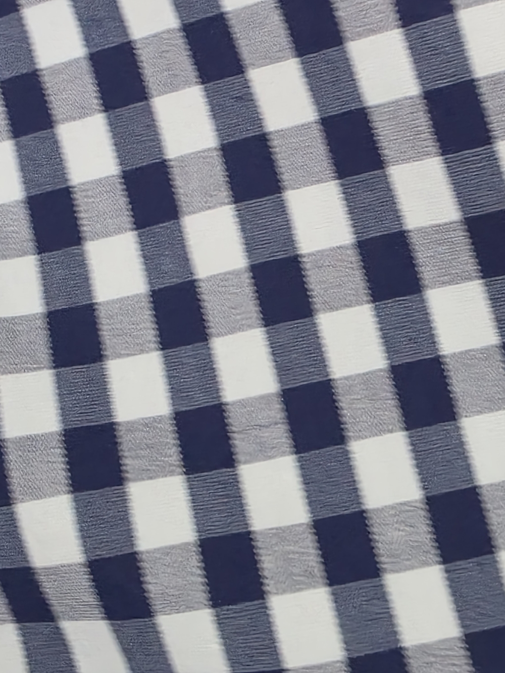 The Shirt by Rochelle Behrens Navy White Gingham Sleeveless Button-Down Size Med - Picture 5 of 9